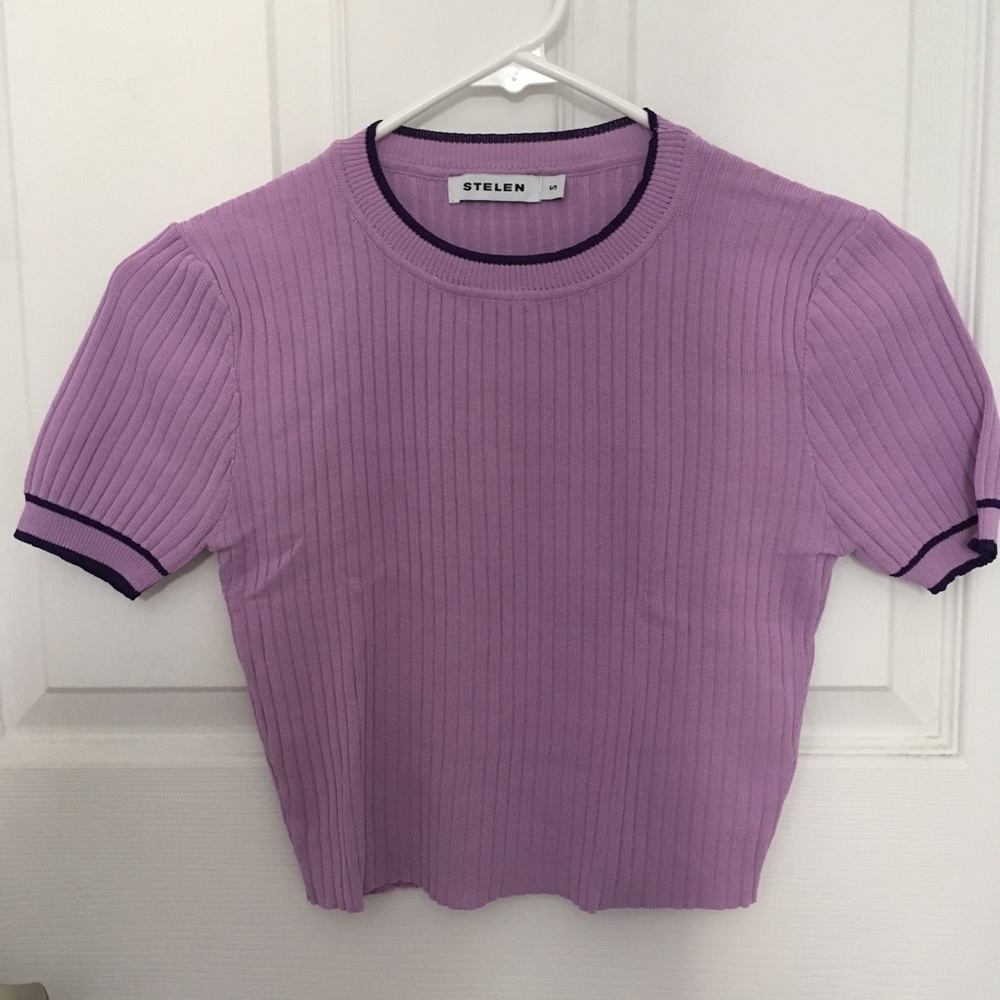 Stelen Knit Fitted Crop Top